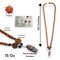 Rudraksha Mala with Narmadeshwar Shivling Pendant for Men Women 5 Mukhi Rudraksha Mala Shaligram Narmada Pendant Necklace Yoga Meditation (pack of 1)